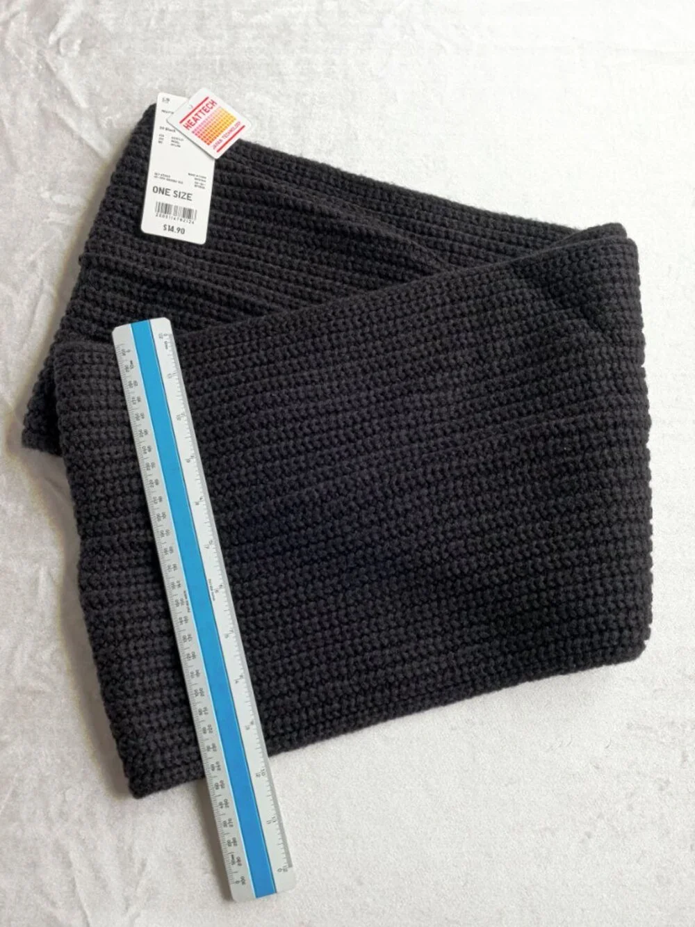 NWT Uniqlo Heattech Snood / Infinity Scarf, 411263, Black, OS, Unisex
